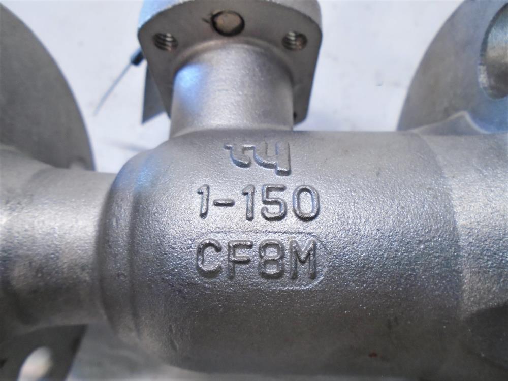 Lot of (2) TY 1" 150# CF8M Ball Valves U106RF0910